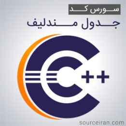 سورس کد جدول مندلیف به زبان سی پلاس پلاس