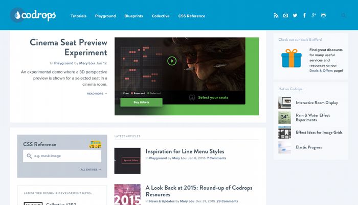 سایت codrops آموزش طراحی وب