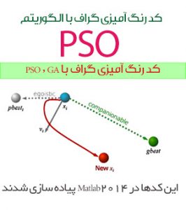 کد رنگ آمیزی گراف با الگوریتم PSO